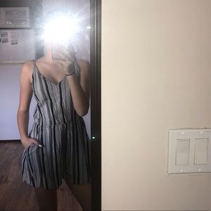 Black & white romper